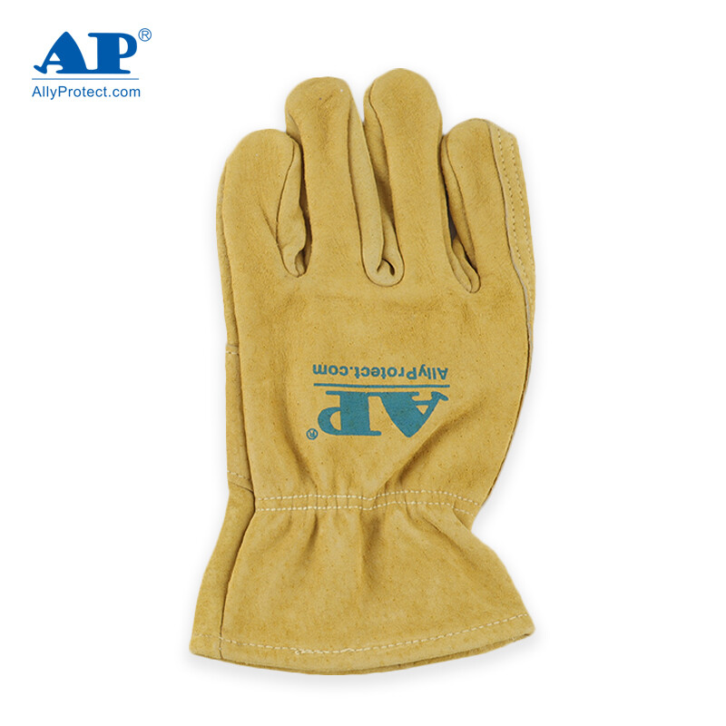 友盟AP-2266金黃色豬青皮耐低溫手套圖片1