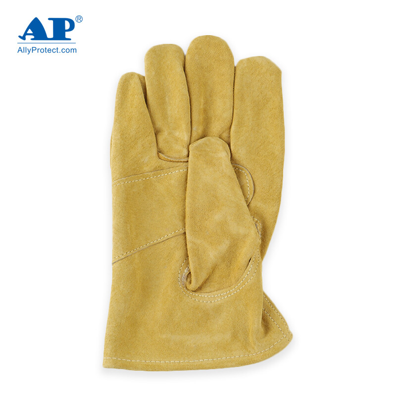 友盟AP-2266金黃色豬青皮耐低溫手套圖片2