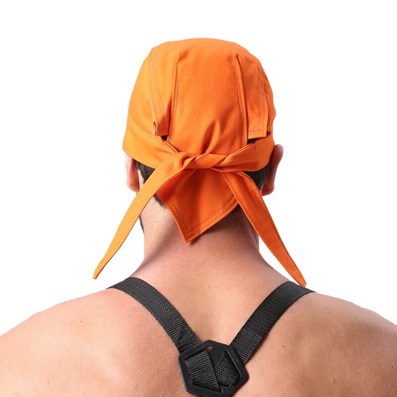 友盟AP-6710橙紅色阻燃布焊帽圖片3