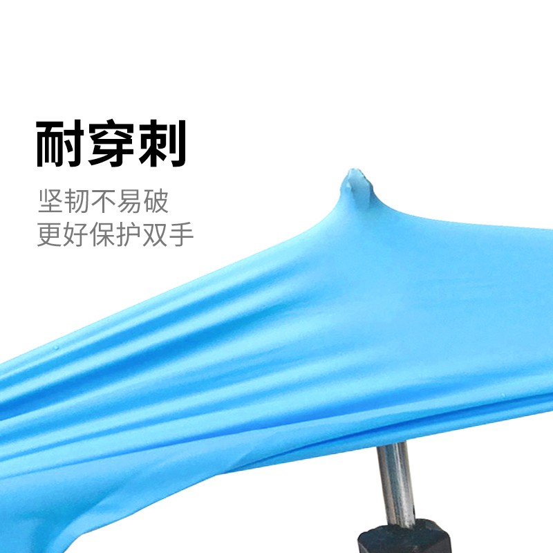 塞莫詩N902BL藍色一次性丁腈手套圖片2