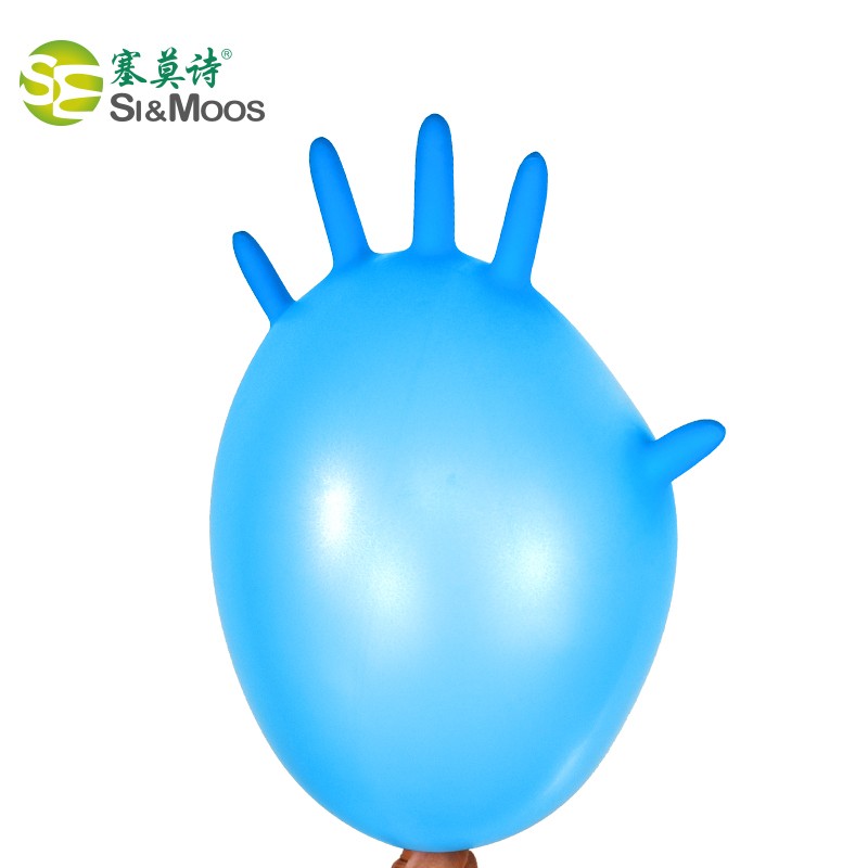 塞莫詩N901DB深藍色一次性丁腈檢查手套圖片4