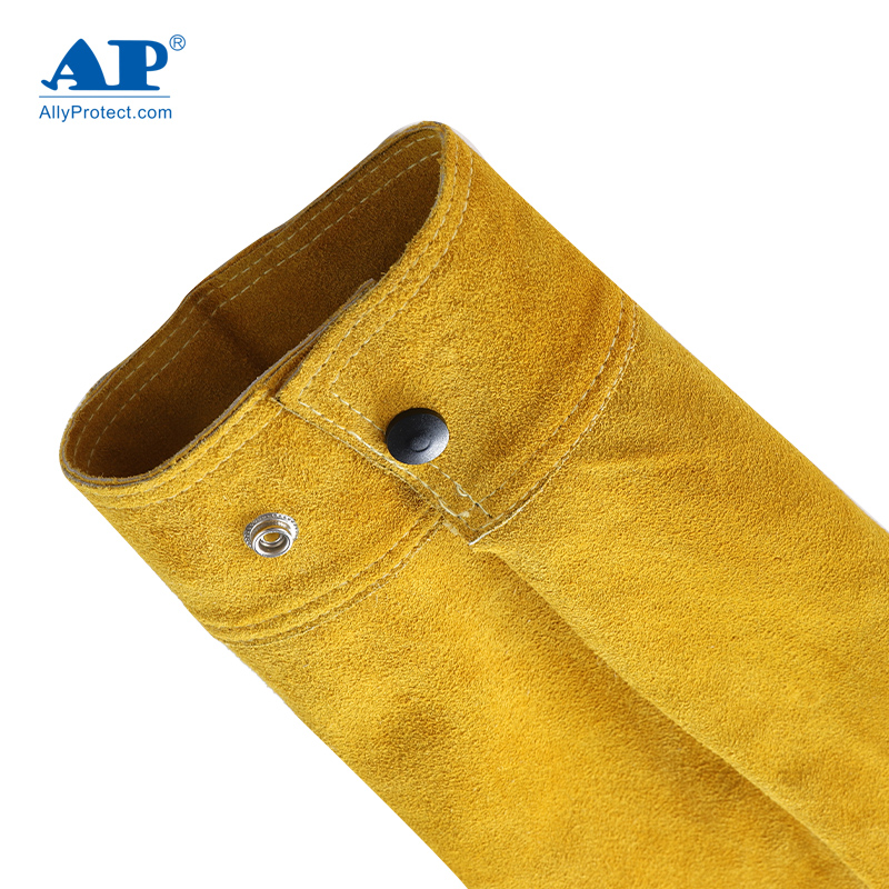 友盟AP-003金黃色牛二層皮套袖圖片1