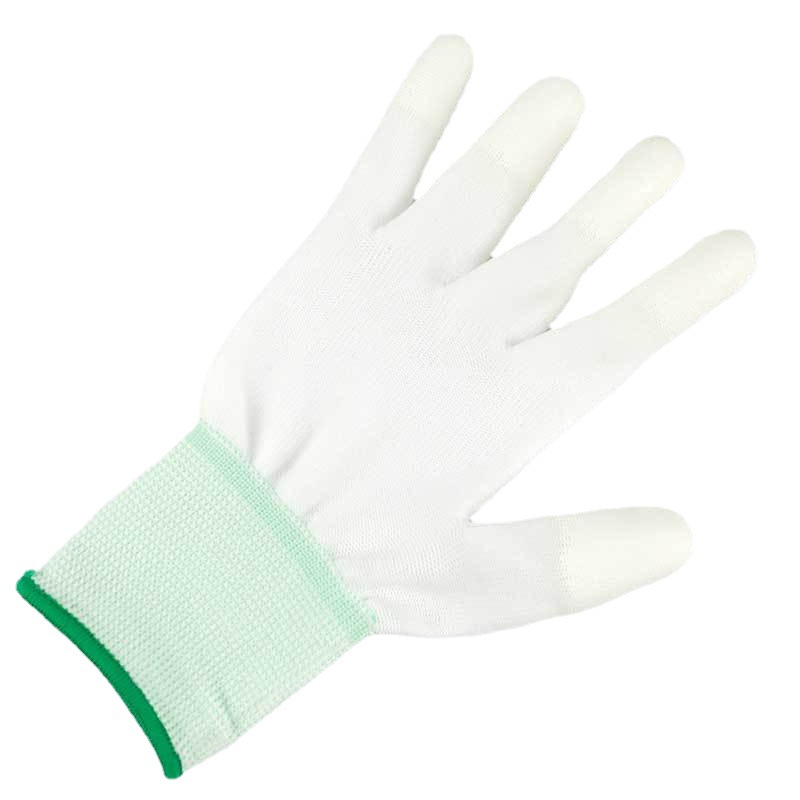 漢盾HD-GP5014 PU涂指滌綸勞保手套圖片3
