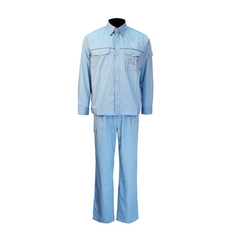 優普泰夏季茄克長袖套裝防靜電服圖片2