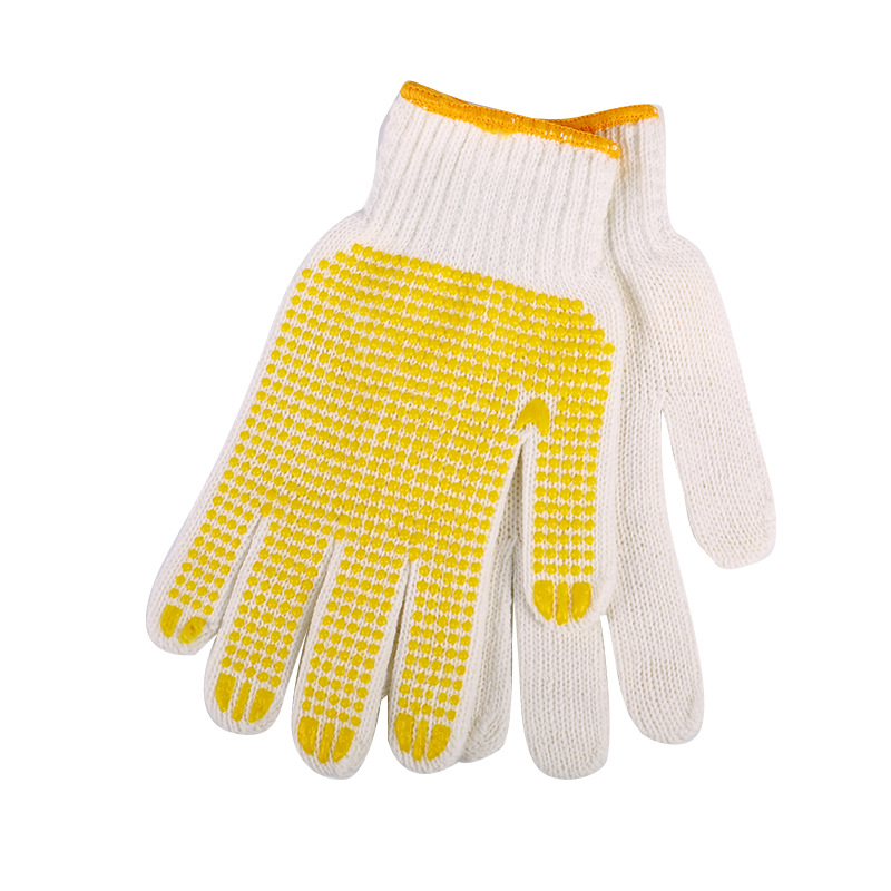 漢盾HD-750G-7掌面點塑滌棉紗線勞保手套圖片4