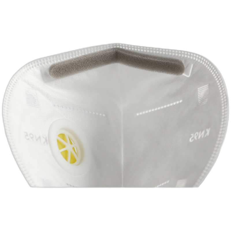 漢盾HD9521V KN95耳帶式折疊帶閥防塵口罩圖片2