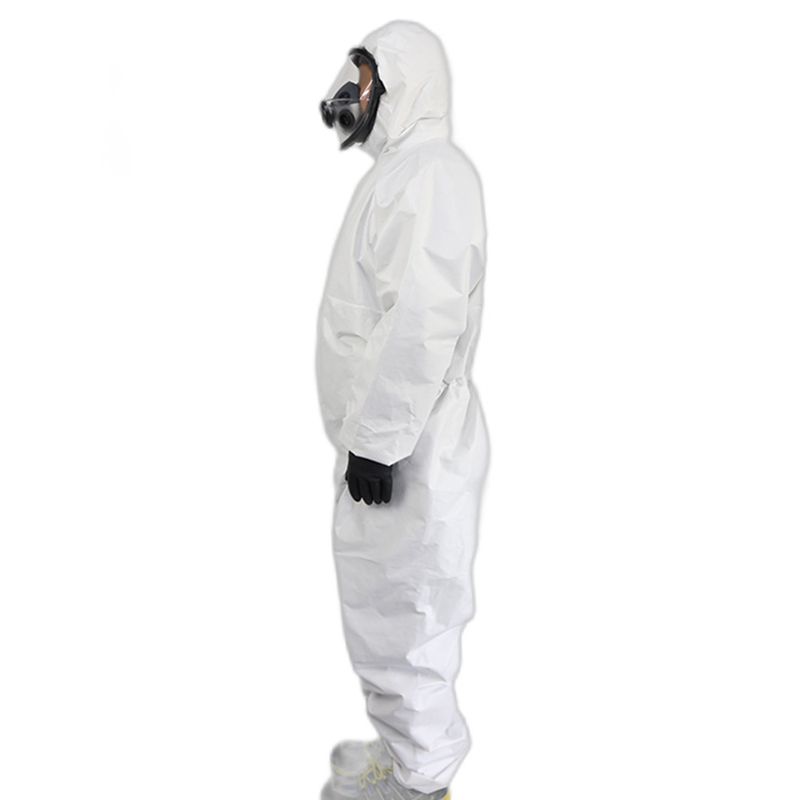 漢盾HD-BP616帶帽連體式限次使用工業(yè)防護服圖片2