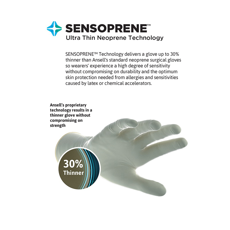 安思爾GAMMEX 340007060氯丁橡膠外科手套圖片3 安思爾GAMMEX 340007060氯丁橡膠外科手套圖片3