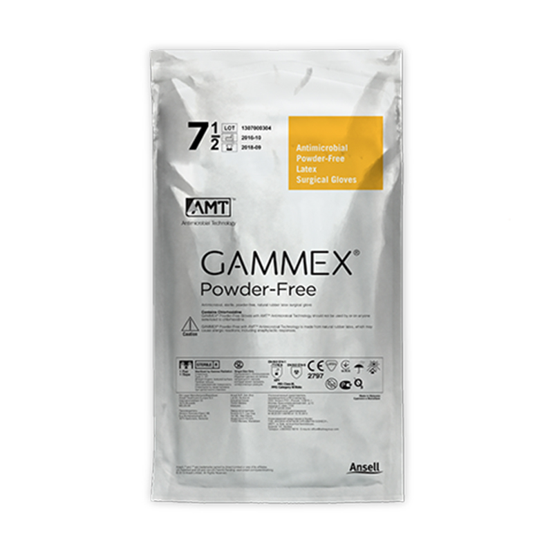 安思爾GAMMEX AMT 4151AMT無粉乳膠外科手套圖片2