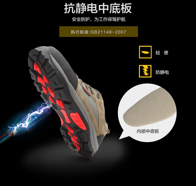 賽獅K921防砸防刺穿安全鞋 圖片7