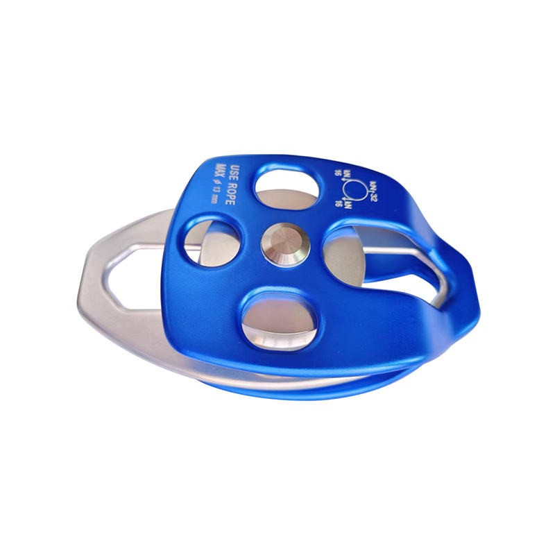 移動側板式雙滑輪救援溜索橫渡活動滑輪圖片1