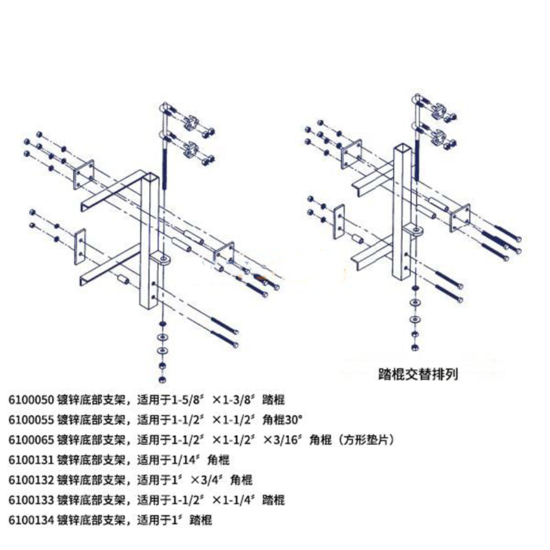 3M 6100065鍍鋅底部支架圖片1