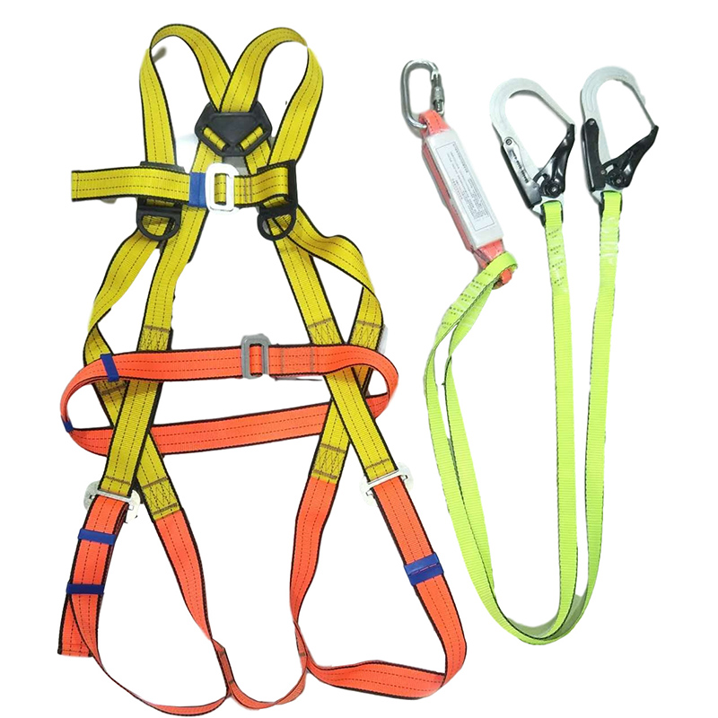 宏建HJQ-01丙綸雙鉤全身式安全帶圖片1