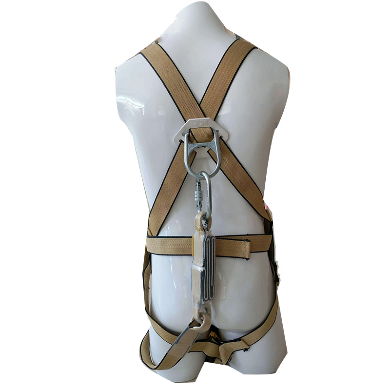 宏建阻燃單大鉤全身式凱夫拉材質安全帶圖片1