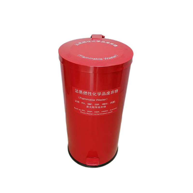 304不銹鋼垃圾桶帶內(nèi)膽腳踏式化學(xué)品廢棄物金屬桶圖片1