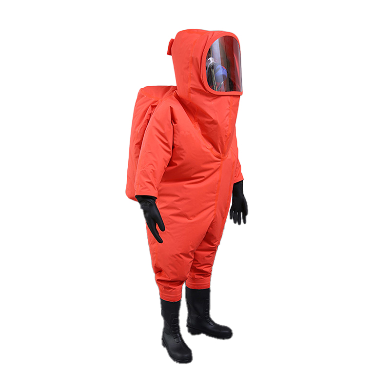 定和DH550全封閉重型防化服消防員化學防護服圖片1