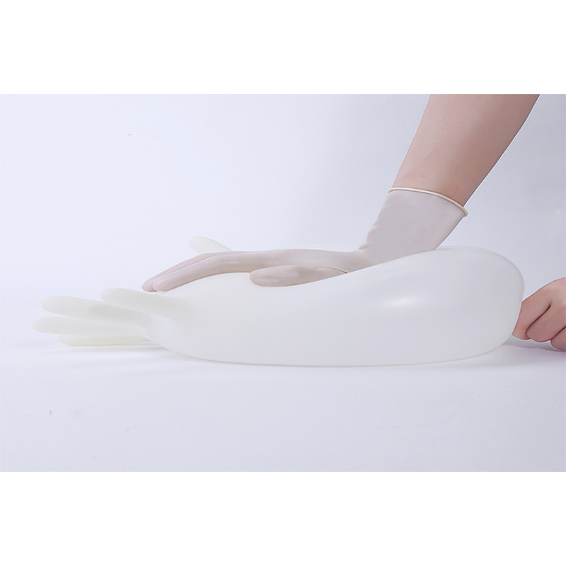 科美一次性使用滅菌橡膠外科手套無(wú)粉麻面圖片4