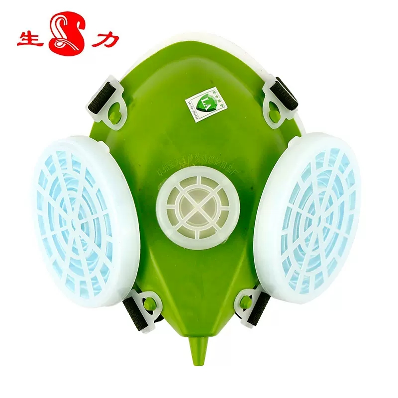 生力301-XK半面罩雙濾盒防塵面具圖片1