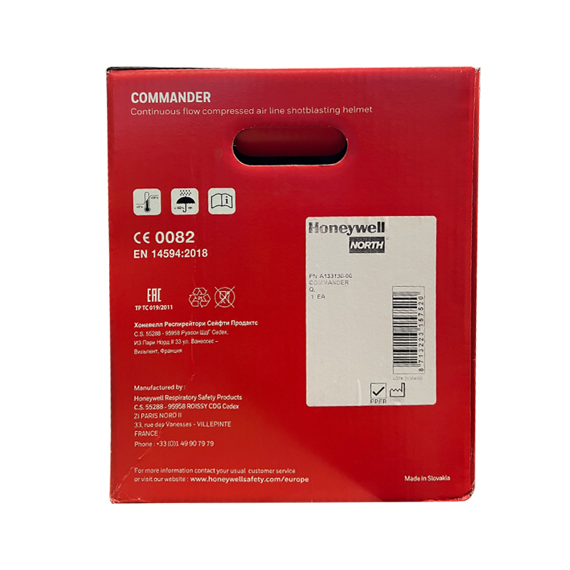 霍尼韋爾A133130-00 COMMANDER噴砂頭盔Bisonyl披肩送風(fēng)頭罩圖片3