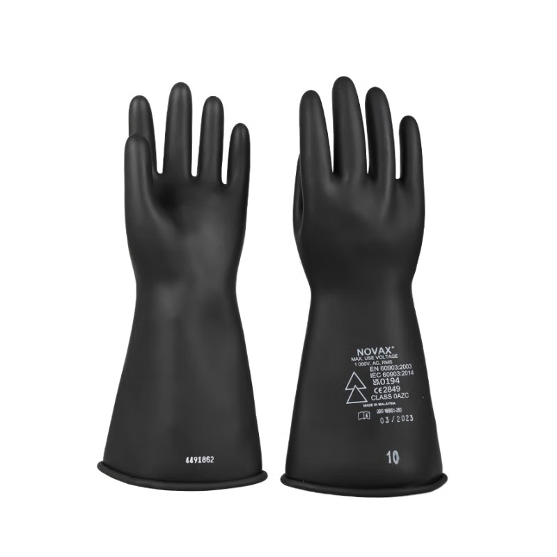 NOVAX Live-EO-ARC-BLK-S360乳膠防電弧絕緣手套0級5KV圖片1