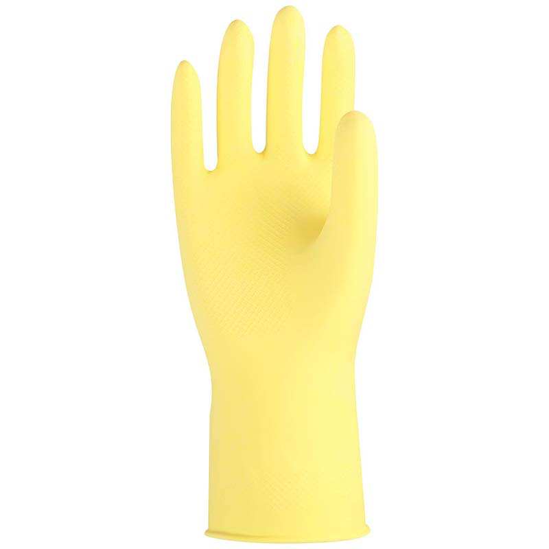 雪蓮10143家用天然乳膠絨里花邊袖口魚鱗紋手套圖片3