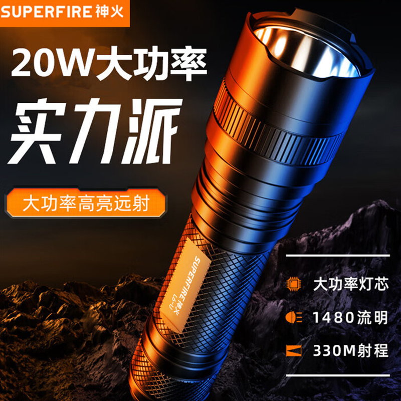 神火L6-U大功率燈芯手電筒圖片2 神火L6-U大功率燈芯手電筒圖片2
