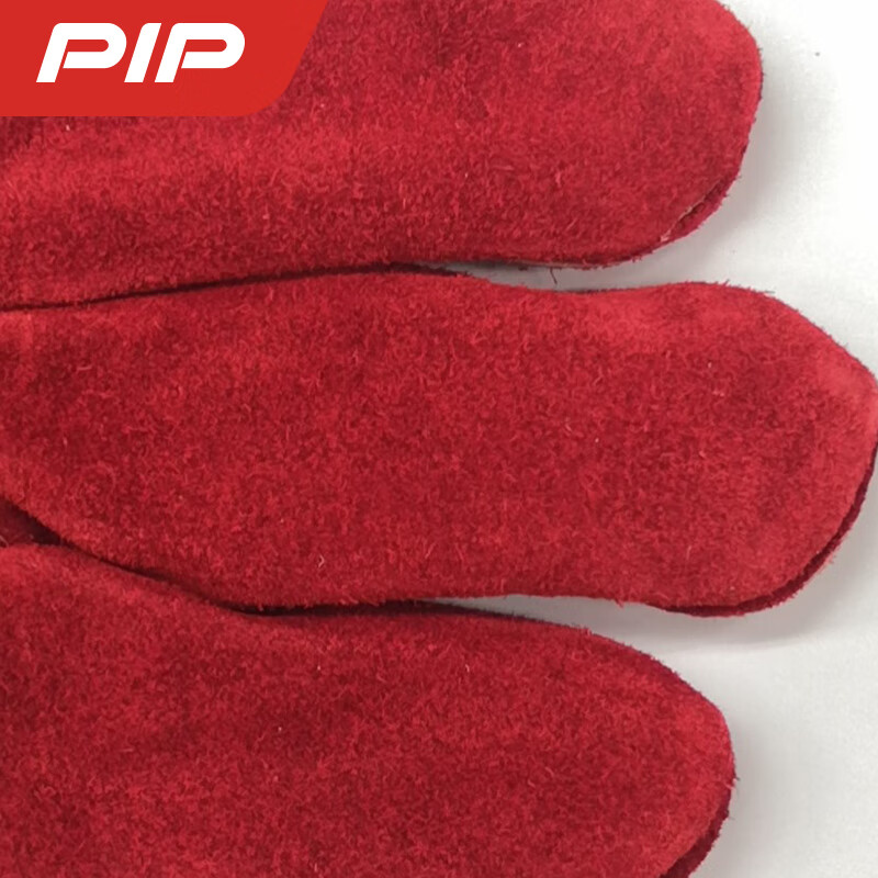 PIP 73-F057紅色牛皮焊工手套圖片3