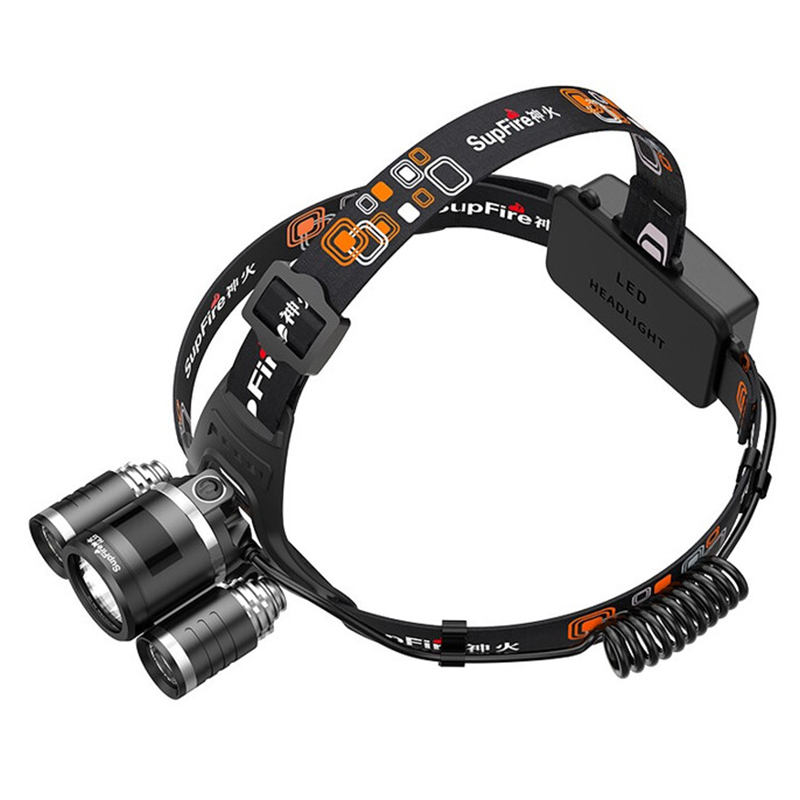 神火HL33三頭設計強光遠射頭燈圖片1