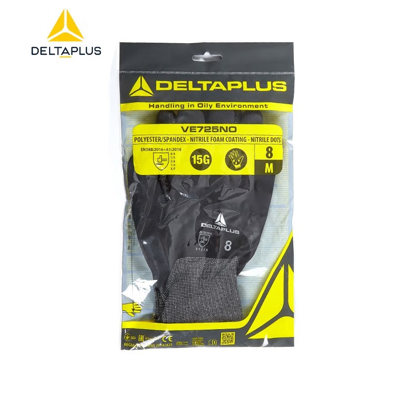 代爾塔201713 VE725丁腈涂層工作勞保手套圖片2