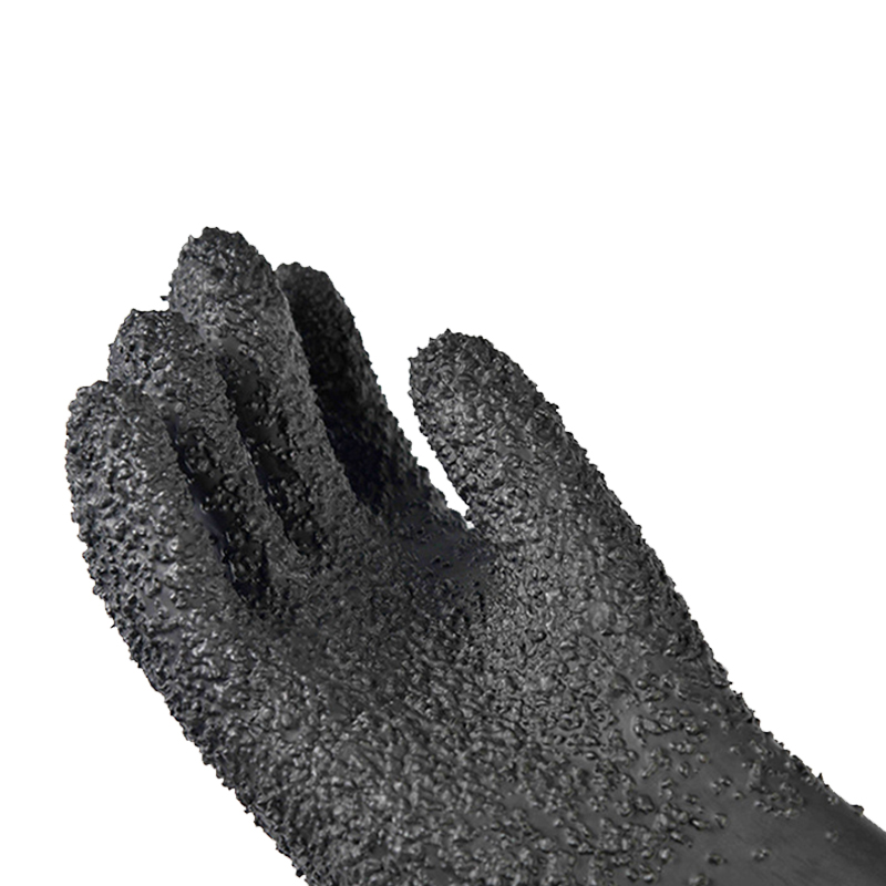 定和DH6018加長(zhǎng)加厚橡膠噴砂手套65cm圖片2