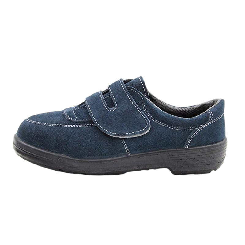 希滿YS-818BV藏青色翻毛牛皮耐磨防滑防砸安全鞋圖片2