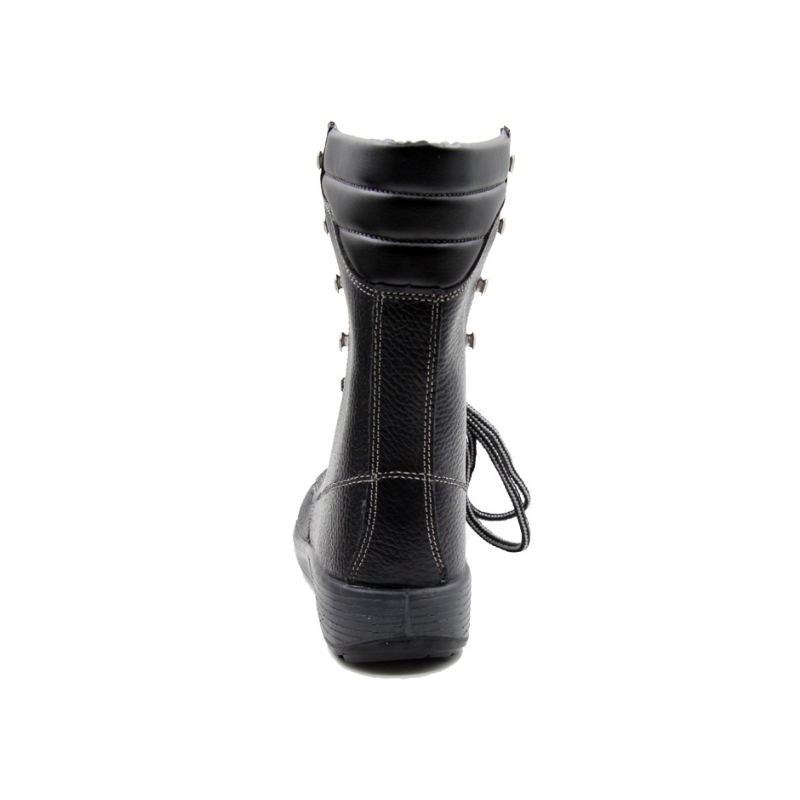 希滿YS-733黑色高幫壓花牛皮舒適耐磨防砸安全鞋圖片2