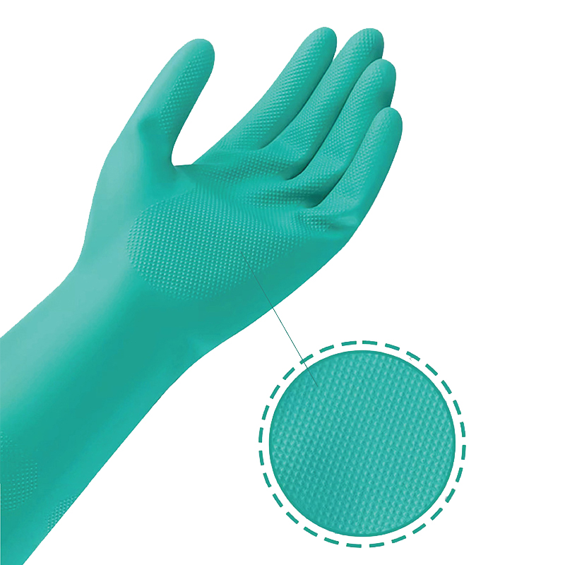 定和DH6025綠色丁腈橡膠防化手套圖片3