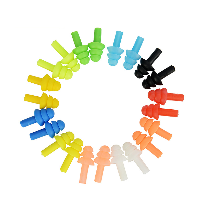 定和DH1015圣誕樹型硅膠帶線防噪音耳塞圖片3