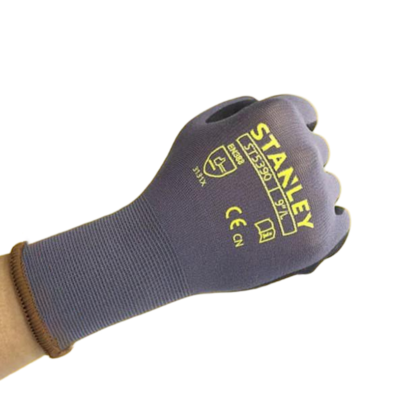 STANLEY史丹利ST5390灰色乳膠發泡浸掌耐磨防滑勞保手套圖片2
