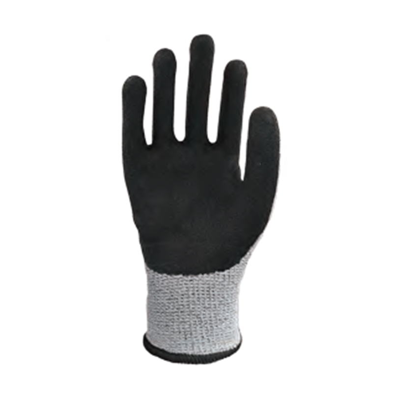 思衛爾3303麻灰色13針雙層丁腈浸掌HPPE玻璃纖維防割手套圖片1