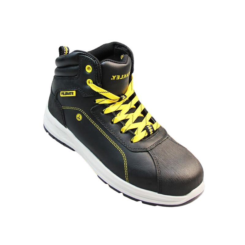 STANLEY史丹利ST6208黑色中幫牛皮防砸防刺穿安全鞋圖片1