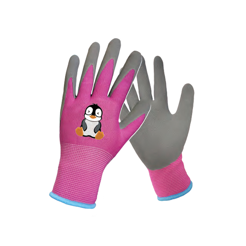 思衛爾2612兒童款15針天然乳膠涂層園藝防護勞保手套圖片1