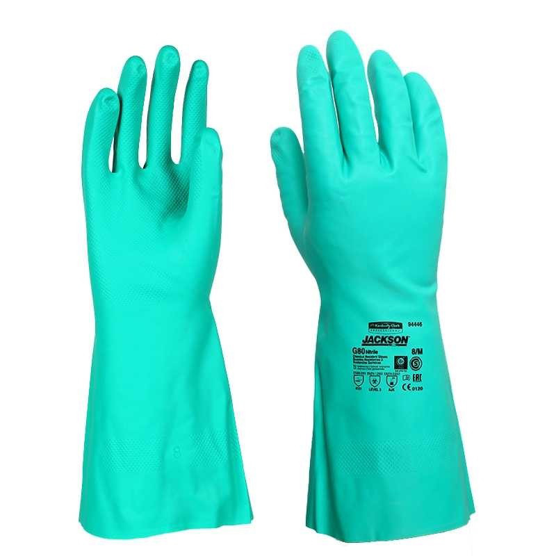 金佰利94448A G80綠色丁腈防化手套XL