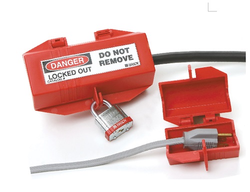 Brady貝迪65674小型110V插頭鎖