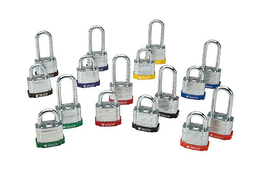 Brady貝迪51290紅色鋼制掛鎖