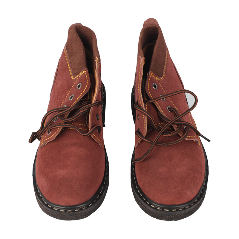 百勞匯129-002棕色中幫防砸防滑勞保鞋