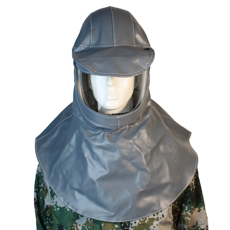 DH3107耐酸堿防水噴砂帽披肩頭罩