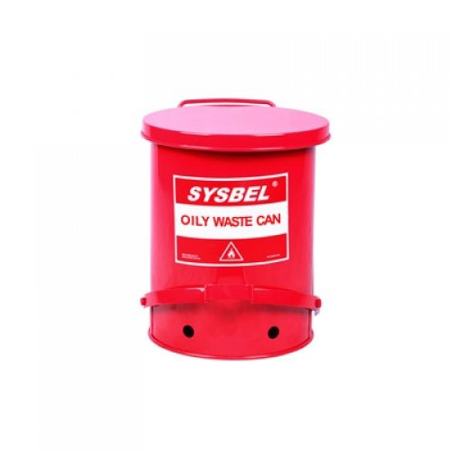 西斯貝爾WA8109100紅色防火垃圾桶