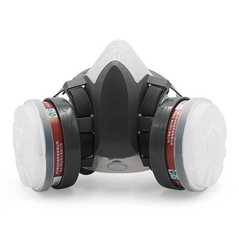 思創ST-M40-1B硅膠雙罐防毒面具