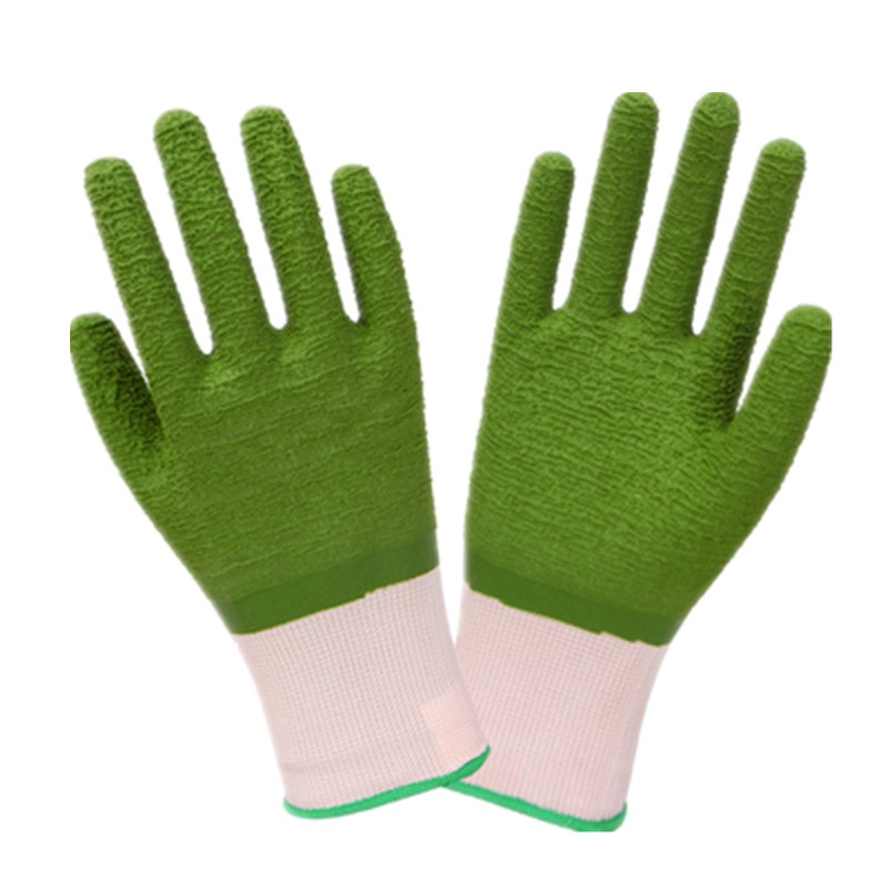 星宇L568波浪紋浸膠勞保手套