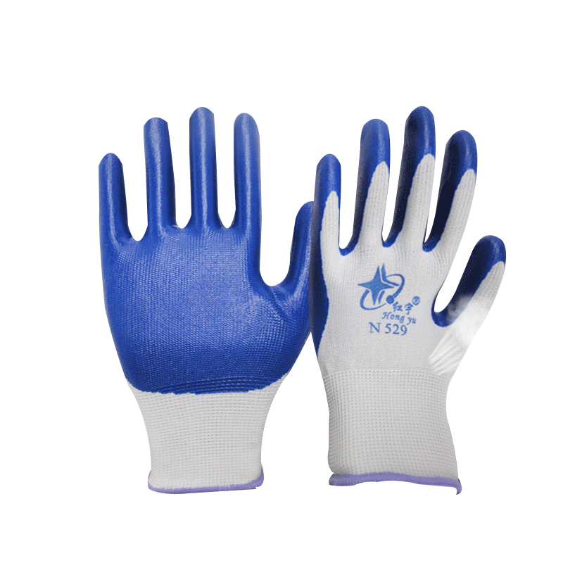 星宇N529耐磨防滑丁腈膠乳勞保手套