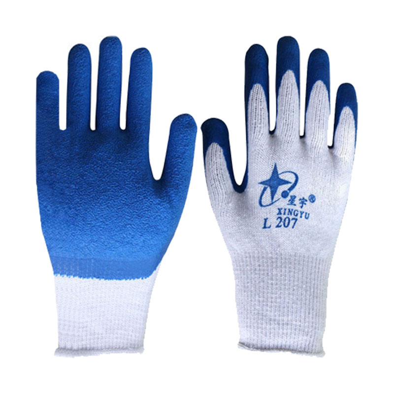 星宇L207紗線皺紋勞保手套