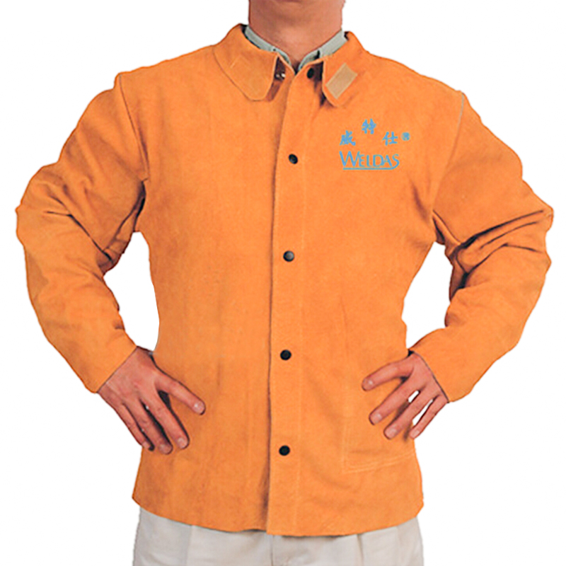 威特仕44-2130金黃色皮上身阻燃焊服