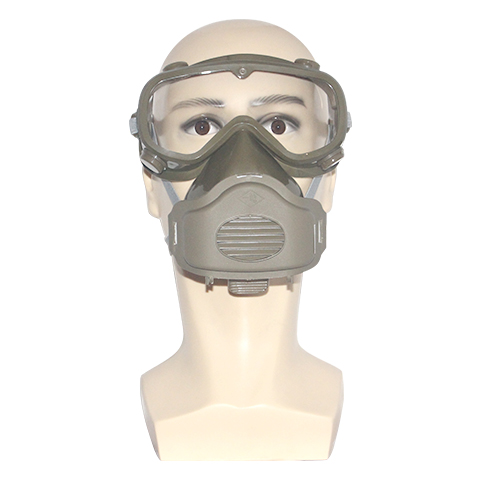 防風式橡膠單濾棉防塵面具套裝